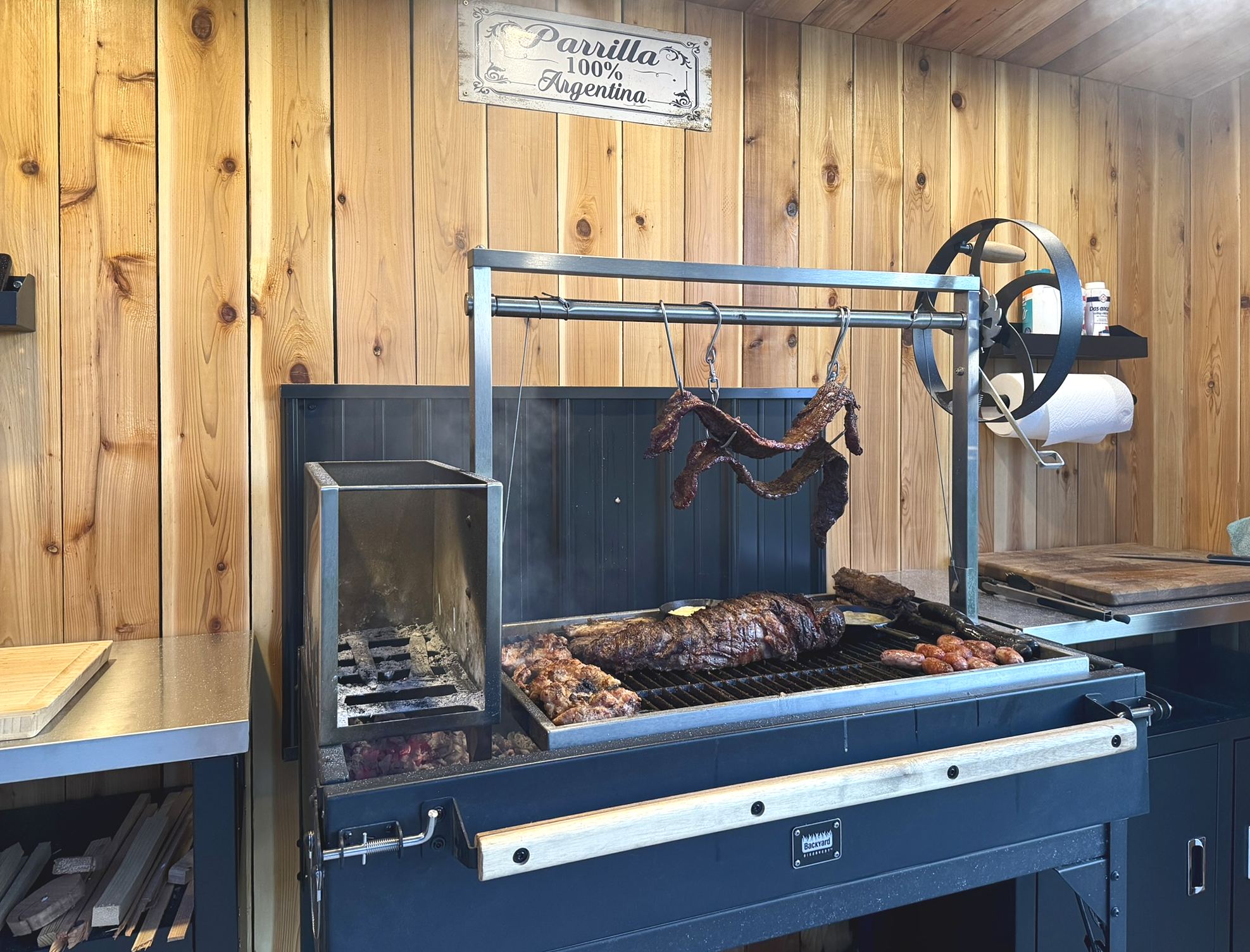Asado on the grill