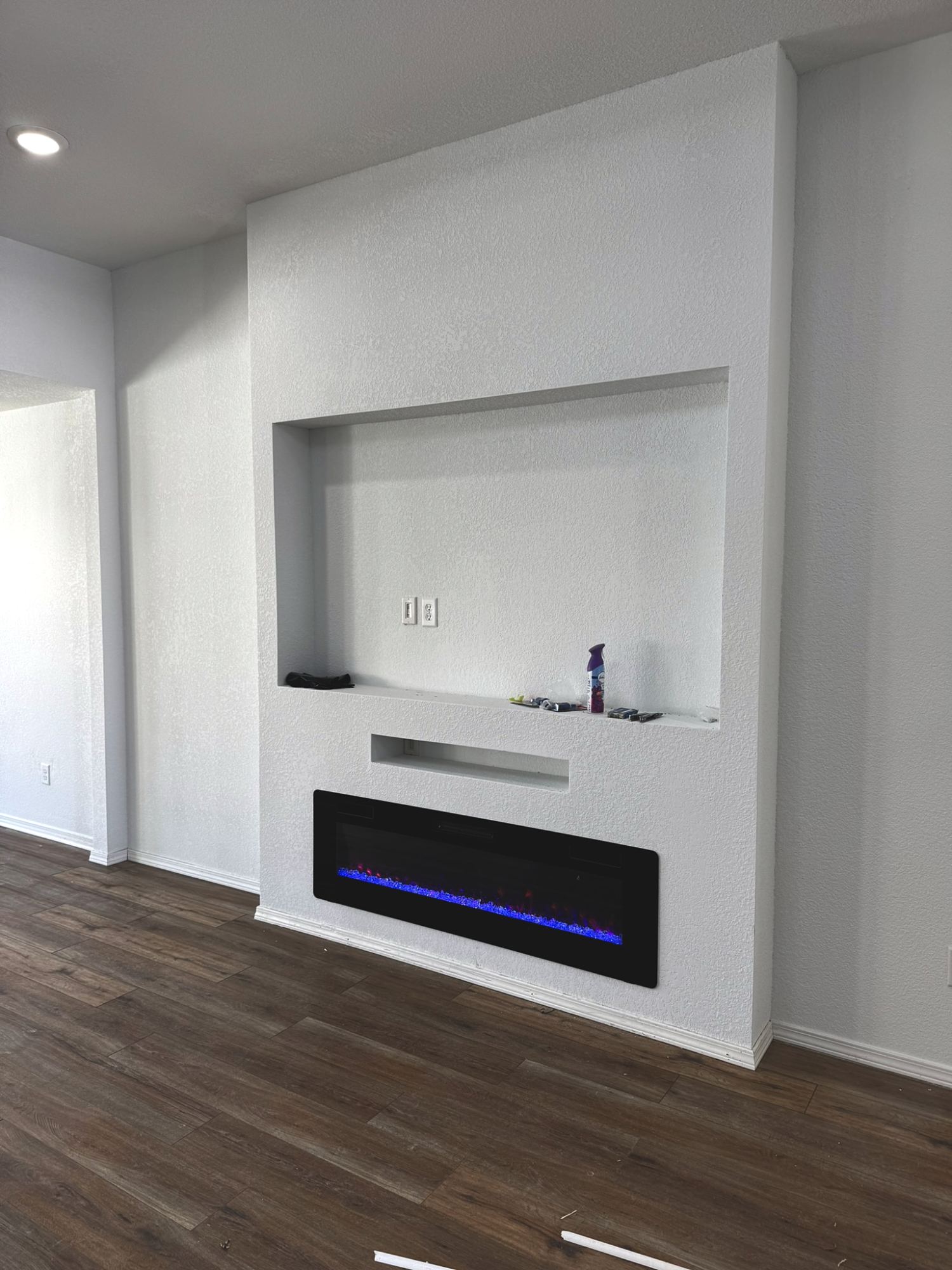 Fireplace wall