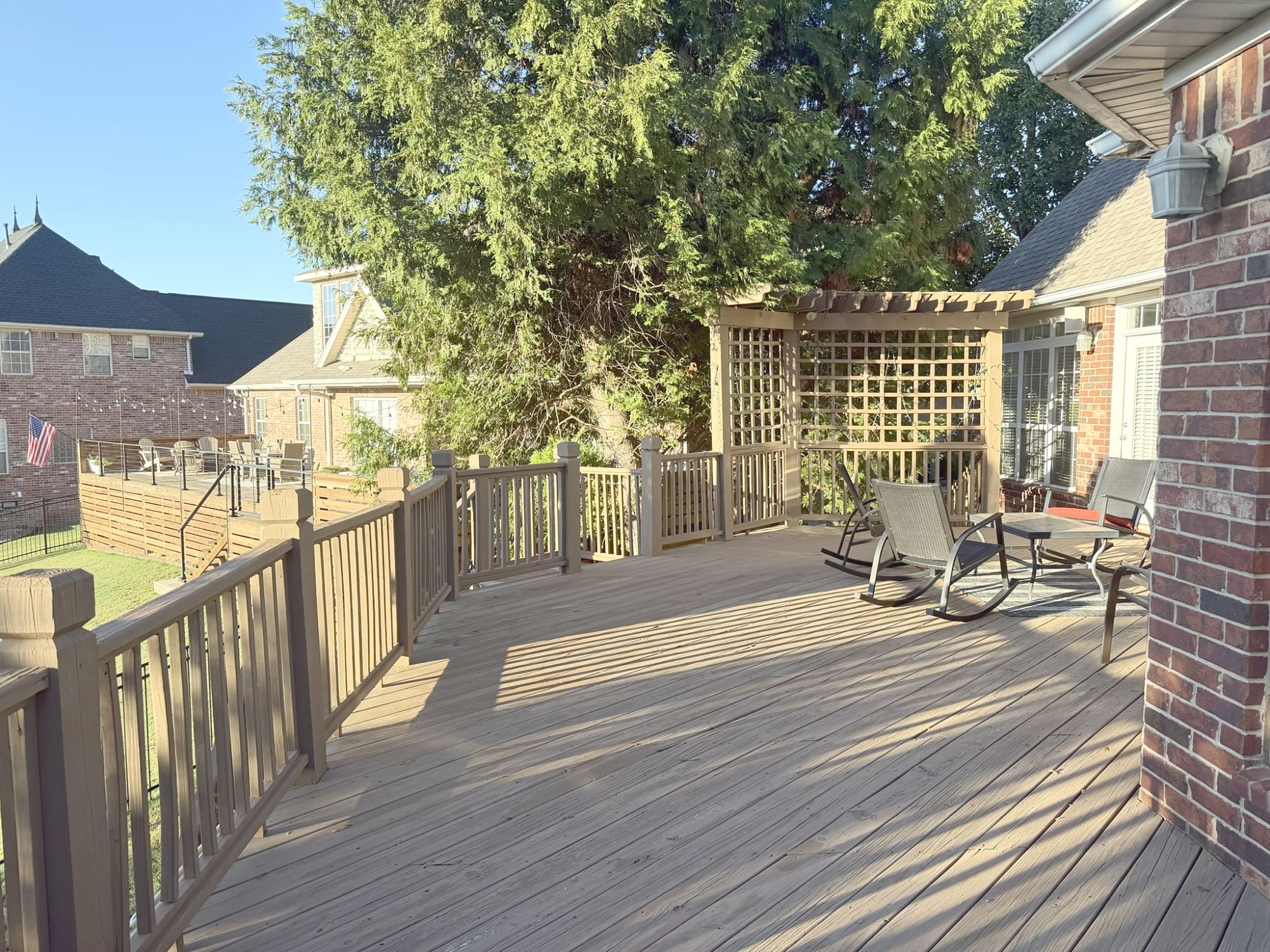 The old deck before the restoration